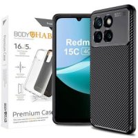 کاور بادی قاب مدل Carbon fiber_15c مناسب برای گوشی موبایل شیائومی Redmi 15C 4G / Poco C85